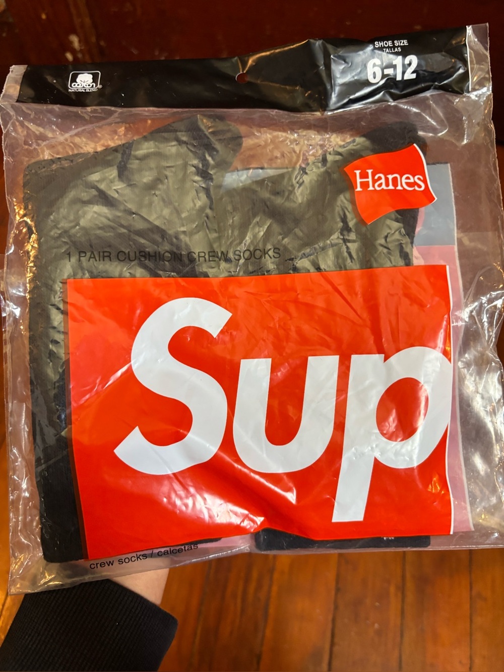 black hanes supreme socks